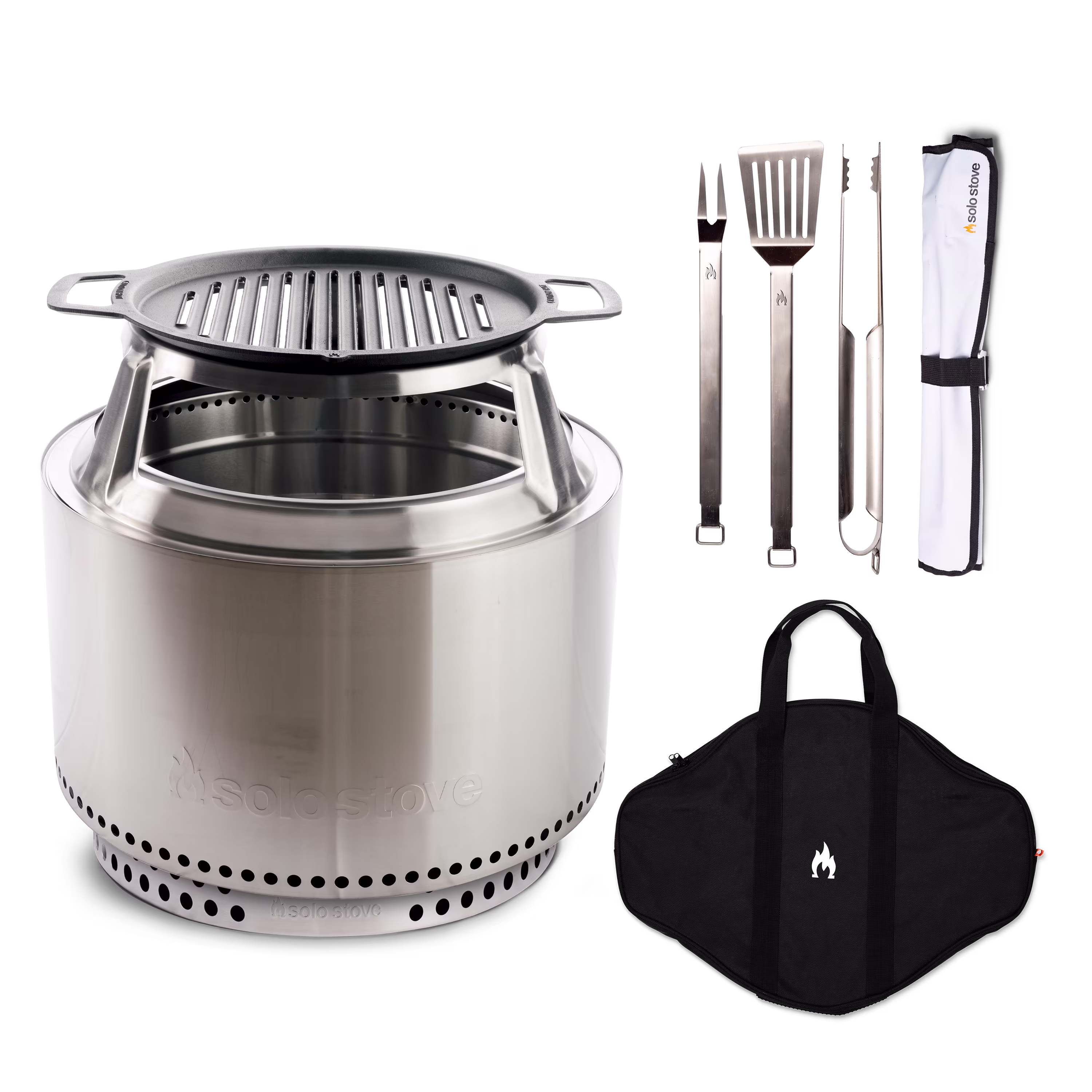 Yukon 27" Fire Pit Flame and Feast Bundle