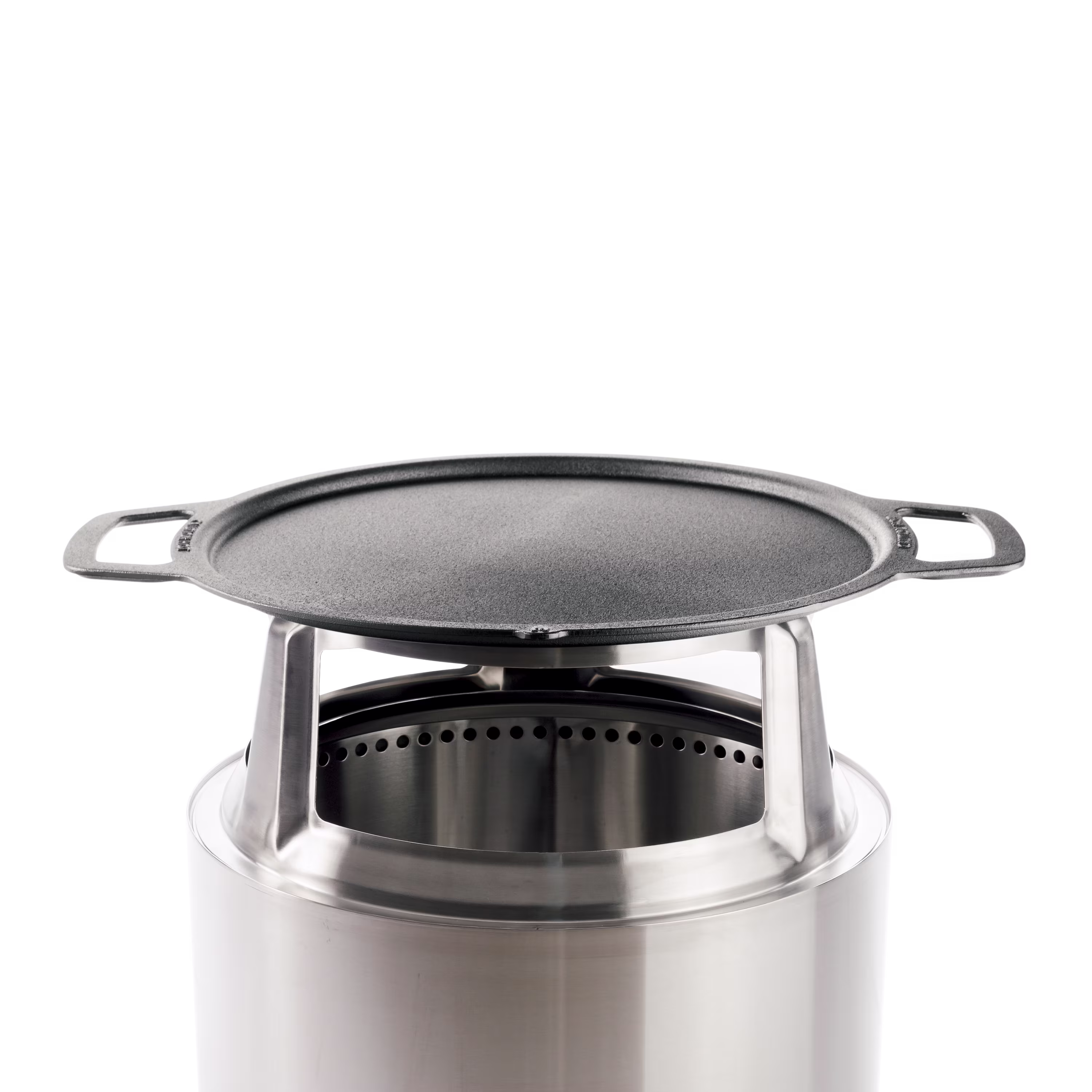 19.5" Fire Pit Cast Iron Griddle Top + Hub